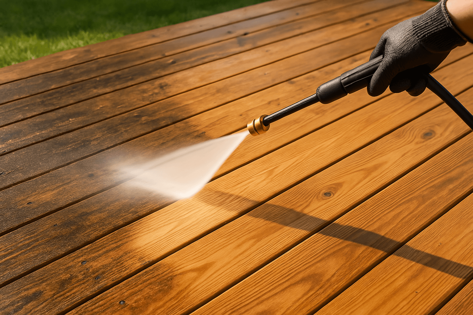 Deck Pressure Washing