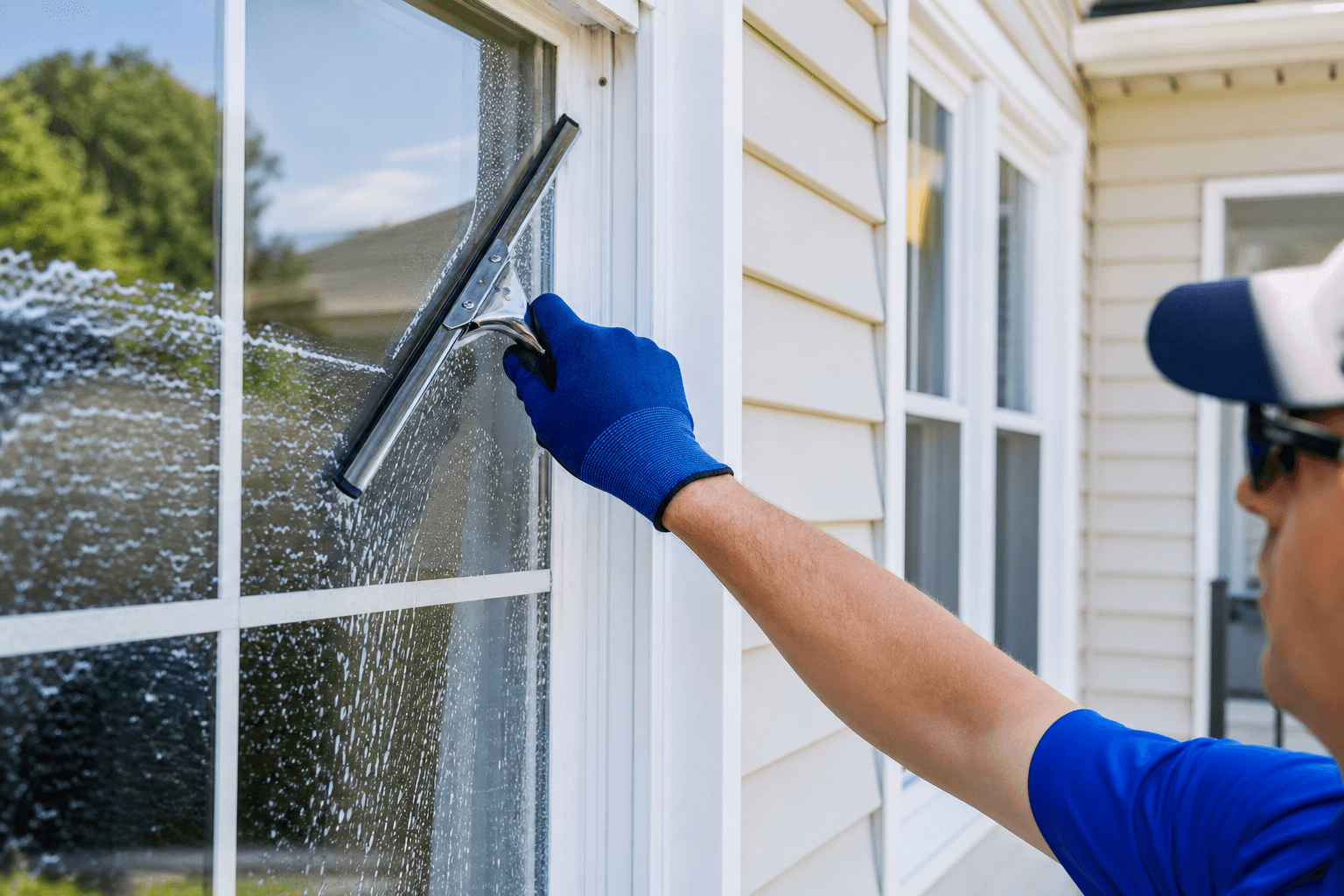Professional window cleaning service in Plymouth MA - streak-free window washing